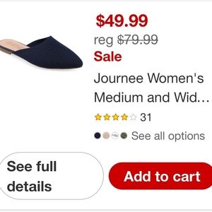 Journee Collection Women's Dark Blue Mules